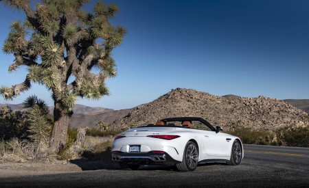2022 Mercedes-AMG SL 55 4Matic+ US version Rear Three-Quarter Wallpapers 450x275 (38)