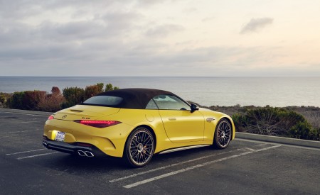 2022 Mercedes-AMG SL 63 4Matic+ US version Rear Three-Quarter Wallpapers 450x275 (20)
