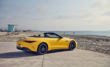 2022 Mercedes-AMG SL 63 4Matic+ US version Rear Three-Quarter Wallpapers 450x275 (22)