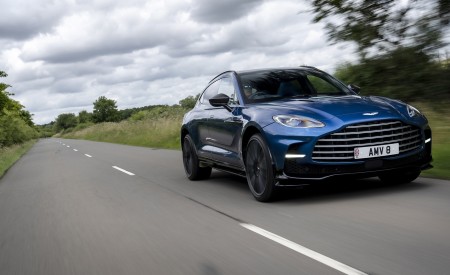2023 Aston Martin DBX707 (Color: Plasma Blue) Front Three-Quarter Wallpapers 450x275 (49)