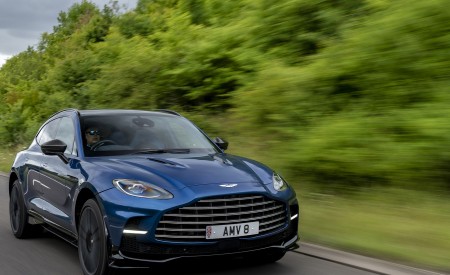 2023 Aston Martin DBX707 (Color: Plasma Blue) Front Three-Quarter Wallpapers 450x275 (9)