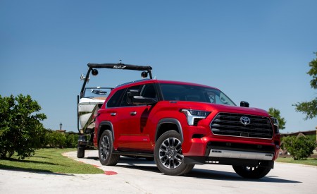 2023 Toyota Sequoia Limited Towing a Boat Wallpapers 450x275 (14)