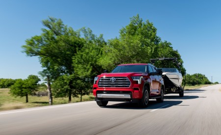 2023 Toyota Sequoia Limited Towing a Boat Wallpapers 450x275 (2)