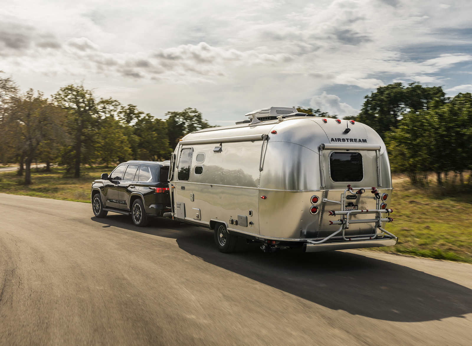 2023 Toyota Sequoia Limited Towing a Trailer Wallpapers (2)