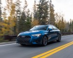 2022 Audi A3 (Color: Atoll Blue; US-Spec) Front Three-Quarter Wallpapers 150x120