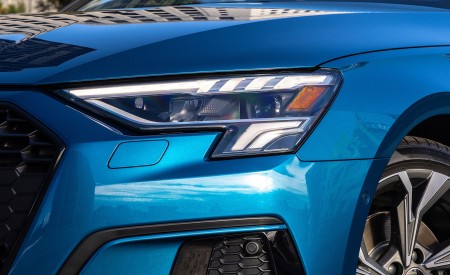 2022 Audi A3 (Color: Atoll Blue; US-Spec) Headlight Wallpapers 450x275 (35)