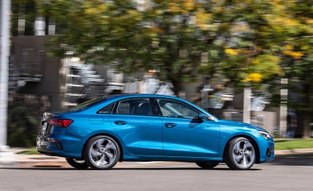 2022 Audi A3 (Color: Atoll Blue; US-Spec) Side Wallpapers 450x275 (24)