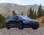 2022 Audi S3 (Color: Navarra Blue; US-Spec) Front Three-Quarter Wallpapers 150x120