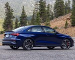 2022 Audi S3 (Color: Navarra Blue; US-Spec) Rear Three-Quarter Wallpapers 150x120
