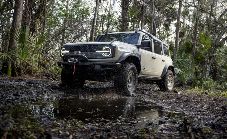 2022 Ford Bronco Everglades (Color: Desert Sand) Front Three-Quarter Wallpapers 450x275 (13)
