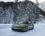 2022 Porsche Taycan Turbo S Sport Turismo (Color: Mamba Green Metallic) Front Three-Quarter Wallpapers 150x120