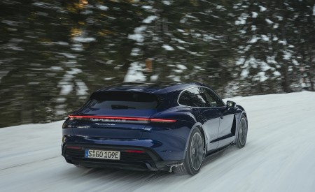 2022 Porsche Taycan Turbo Sport Turismo (Color: Gentian Blue Metallic) Rear Wallpapers 450x275 (6)