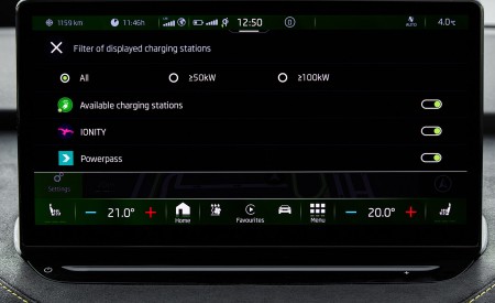 2022 Škoda ENYAQ Coupe RS iV Central Console Wallpapers 450x275 (107)