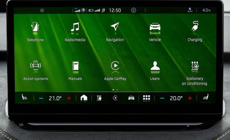 2022 Škoda ENYAQ Coupe RS iV Central Console Wallpapers 450x275 (105)