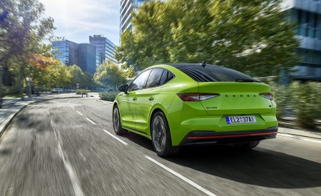 2022 Škoda ENYAQ Coupe RS iV Rear Three-Quarter Wallpapers  450x275 (3)