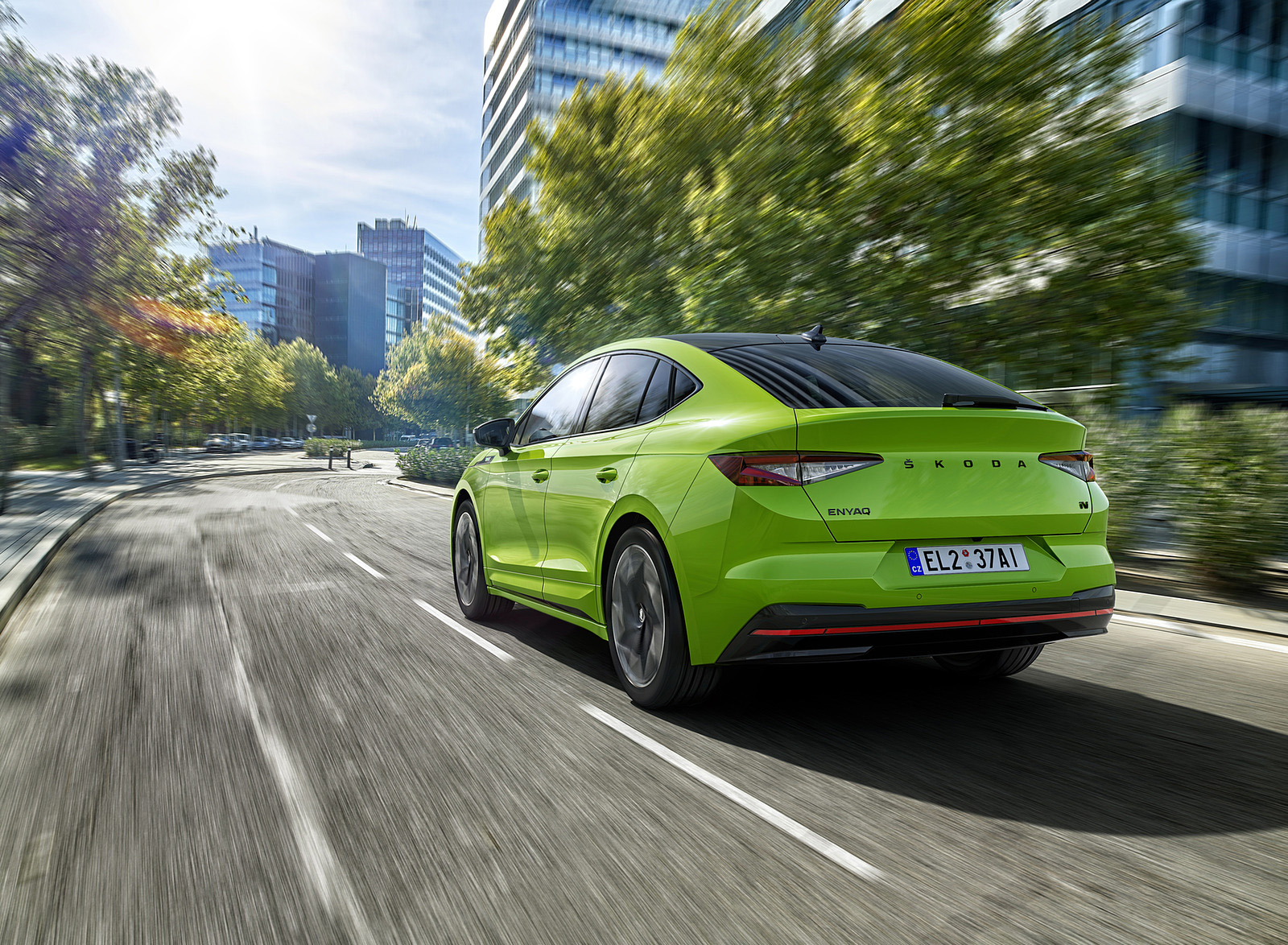 2022 Škoda ENYAQ Coupe RS iV Rear Three-Quarter Wallpapers  (3)