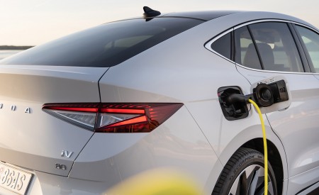 2022 Škoda ENYAQ Coupe iV (Color: Moon White) Charging Connector Wallpapers 450x275 (45)