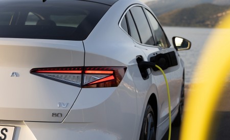 2022 Škoda ENYAQ Coupe iV (Color: Moon White) Charging Connector Wallpapers 450x275 (46)