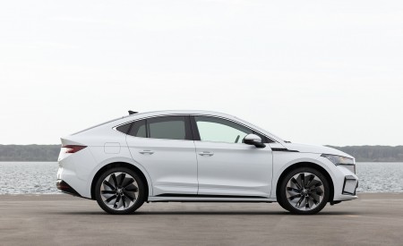 2022 Škoda ENYAQ Coupe iV (Color: Moon White) Side Wallpapers  450x275 (40)