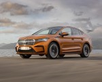 2022 Škoda ENYAQ Coupe iV (Color: Phoenix Orange) Front Three-Quarter Wallpapers 150x120