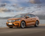 2022 Škoda ENYAQ Coupe iV (Color: Phoenix Orange) Front Three-Quarter Wallpapers 150x120