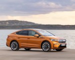 2022 Škoda ENYAQ Coupe iV (Color: Phoenix Orange) Front Three-Quarter Wallpapers 150x120
