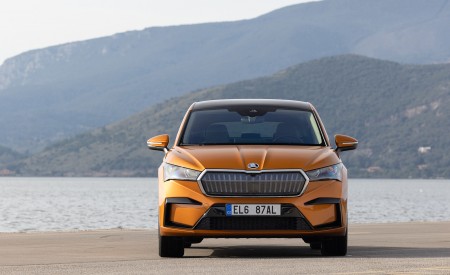 2022 Škoda ENYAQ Coupe iV (Color: Phoenix Orange) Front Wallpapers 450x275 (103)
