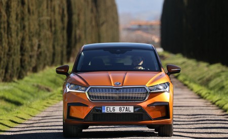 2022 Škoda ENYAQ Coupe iV (Color: Phoenix Orange) Front Wallpapers 450x275 (83)