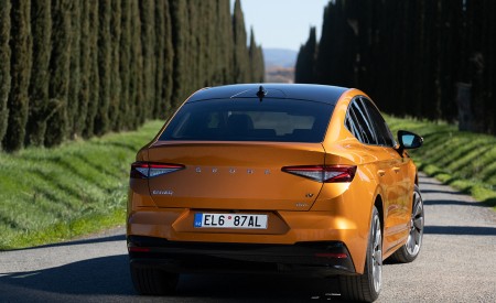 2022 Škoda ENYAQ Coupe iV (Color: Phoenix Orange) Rear Wallpapers 450x275 (128)