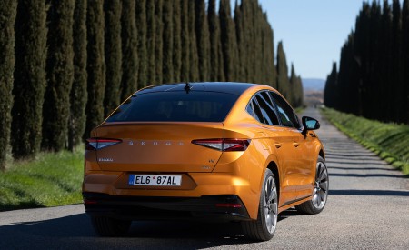 2022 Škoda ENYAQ Coupe iV (Color: Phoenix Orange) Rear Wallpapers 450x275 (129)