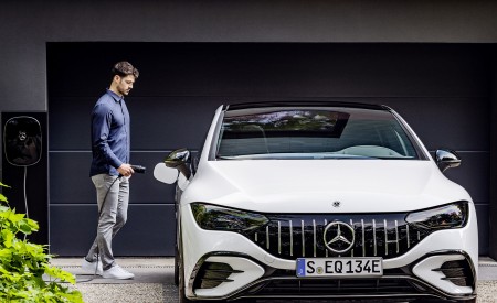 2023 Mercedes-AMG EQE 53 4MATIC+ (Color: Opalite White Bright) Front Wallpapers 450x275 (191)