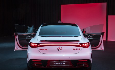 2023 Mercedes-AMG EQE 53 4MATIC+ (Color: Opalite White Bright) Rear Wallpapers 450x275 (225)