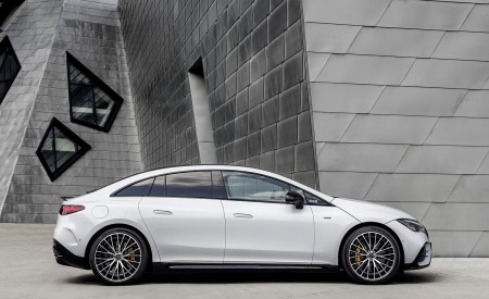 2023 Mercedes-AMG EQE 53 4MATIC+ (Color: Opalite White Bright) Side Wallpapers 450x275 (200)