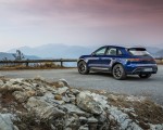 2023 Porsche Macan T (Color: Gentian Blue Metallic) Rear Three-Quarter Wallpapers 150x120