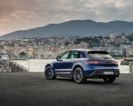 2023 Porsche Macan T (Color: Gentian Blue Metallic) Rear Three-Quarter Wallpapers 150x120