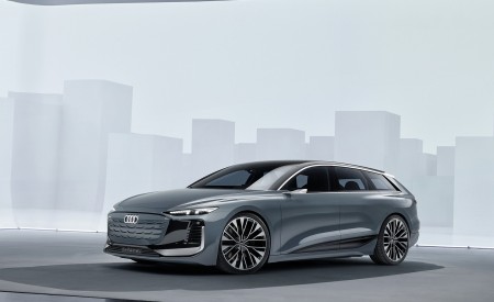 2022 Audi A6 Avant e-tron Concept (Color: Neptune Valley) Front Three-Quarter Wallpapers 450x275 (24)