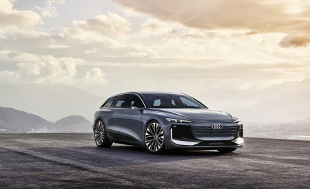 2022 Audi A6 Avant e-tron Concept (Color: Neptune Valley) Front Three-Quarter Wallpapers 450x275 (6)