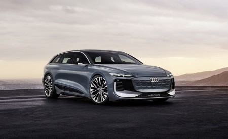 2022 Audi A6 Avant e-tron Concept (Color: Neptune Valley) Front Three-Quarter Wallpapers 450x275 (7)