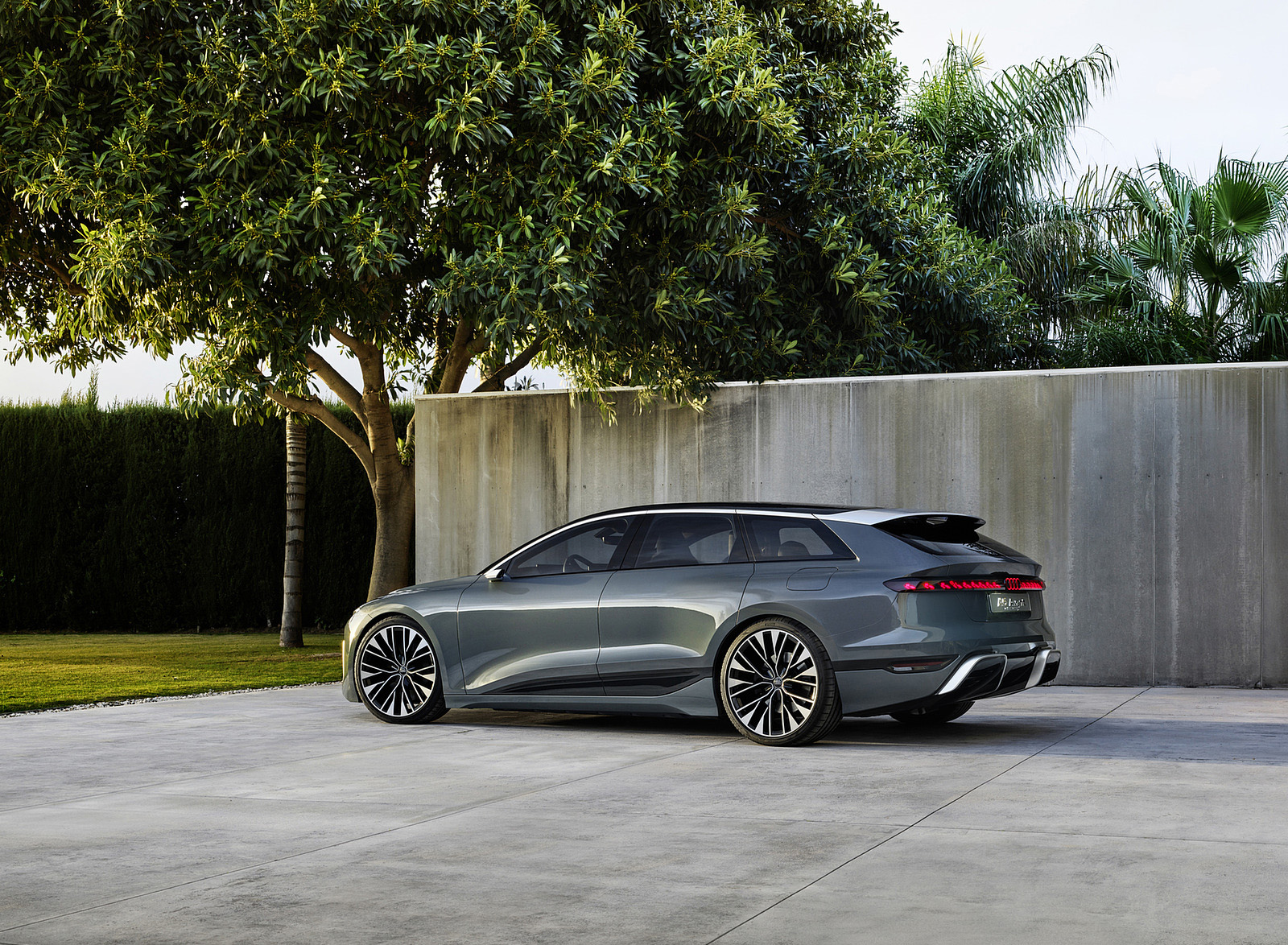 2022 Audi A6 Avant e-tron Concept (Color: Neptune Valley) Rear Three-Quarter Wallpapers (14)