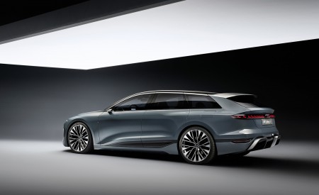 2022 Audi A6 Avant e-tron Concept (Color: Neptune Valley) Rear Three-Quarter Wallpapers 450x275 (44)