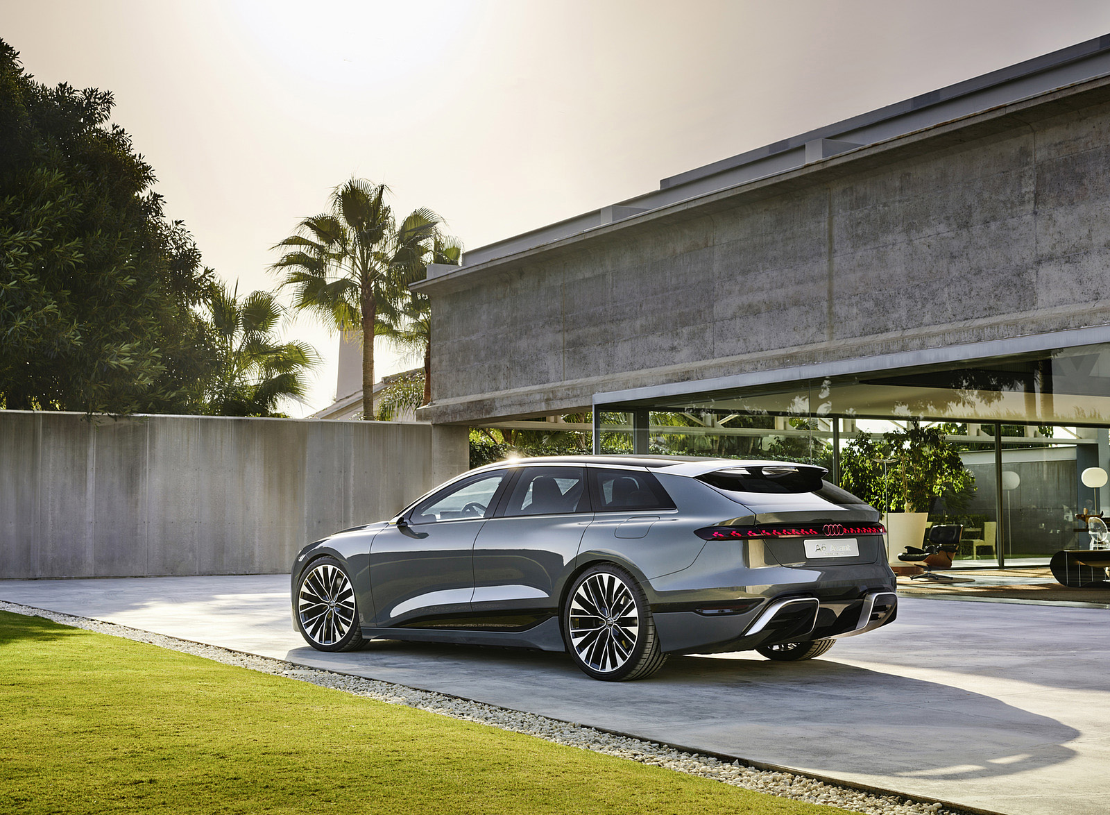 2022 Audi A6 Avant e-tron Concept (Color: Neptune Valley) Rear Three-Quarter Wallpapers (15)