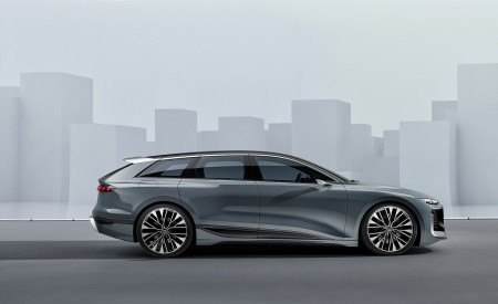 2022 Audi A6 Avant e-tron Concept (Color: Neptune Valley) Side Wallpapers 450x275 (30)