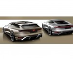 2022 Audi A6 Avant e-tron Concept Design Sketch Wallpapers 150x120