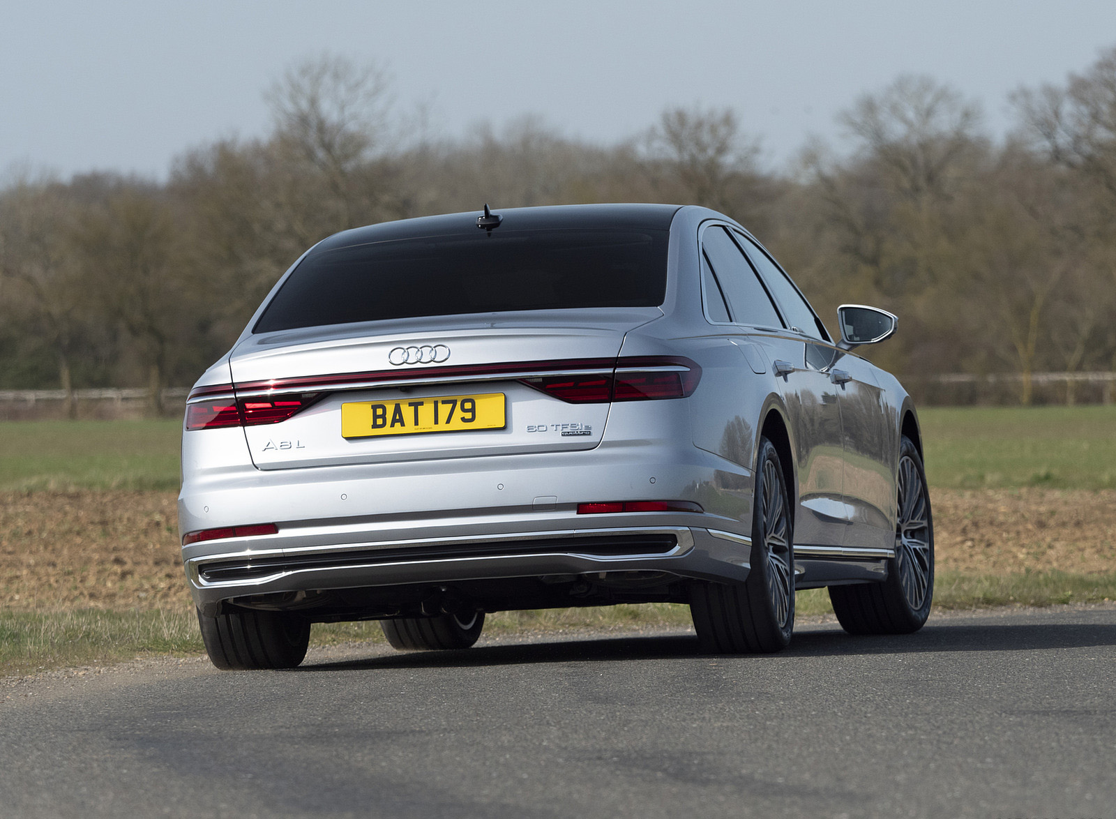 2022 Audi A8 L 60 TFSI e (UK-Spec; Plug-In Hybrid) Rear Wallpapers (11)