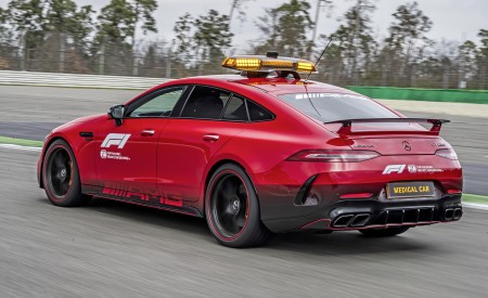 2022 Mercedes-AMG GT 63 S F1 Medical Car Rear Three-Quarter Wallpapers 450x275 (5)