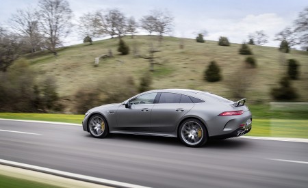 2023 Mercedes-AMG GT 63 S 4-Door Coupe Rear Three-Quarter Wallpapers 450x275 (2)