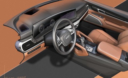 2023 Kia Telluride Design Sketch Wallpapers  450x275 (47)