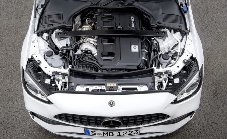 2023 Mercedes-AMG C 43 4MATIC (Color: Opalite White) Engine Wallpapers 450x275 (23)
