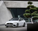 2023 Mercedes-AMG C 43 4MATIC (Color: Opalite White) Front Three-Quarter Wallpapers 150x120 (15)