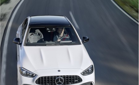2023 Mercedes-AMG C 43 4MATIC (Color: Opalite White) Front Wallpapers 450x275 (5)
